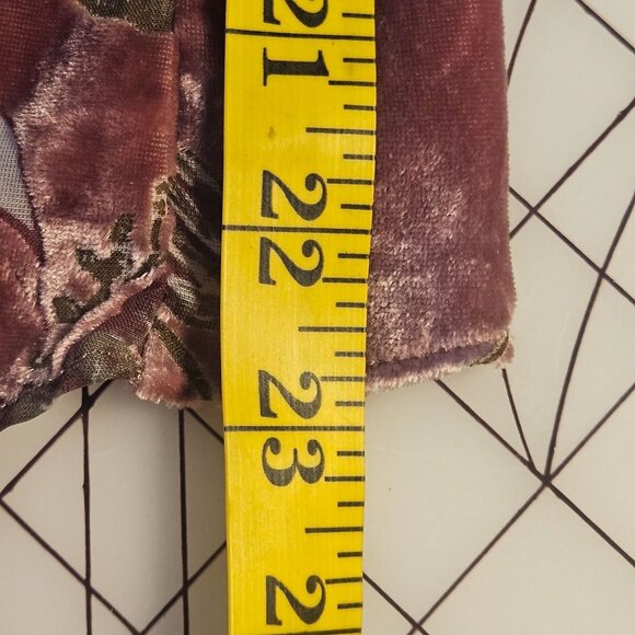 Miss Me Womens Floral Velvet Ruffle Sleeve Top S Cottagecore Boho Whimsygoth - Picture 9 of 12